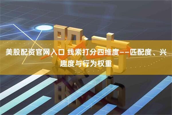 美股配资官网入口 线索打分四维度——匹配度、兴趣度与行为权重